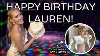 WE'RE BACK! HAPPY BIRTHDAY LAUREN XO