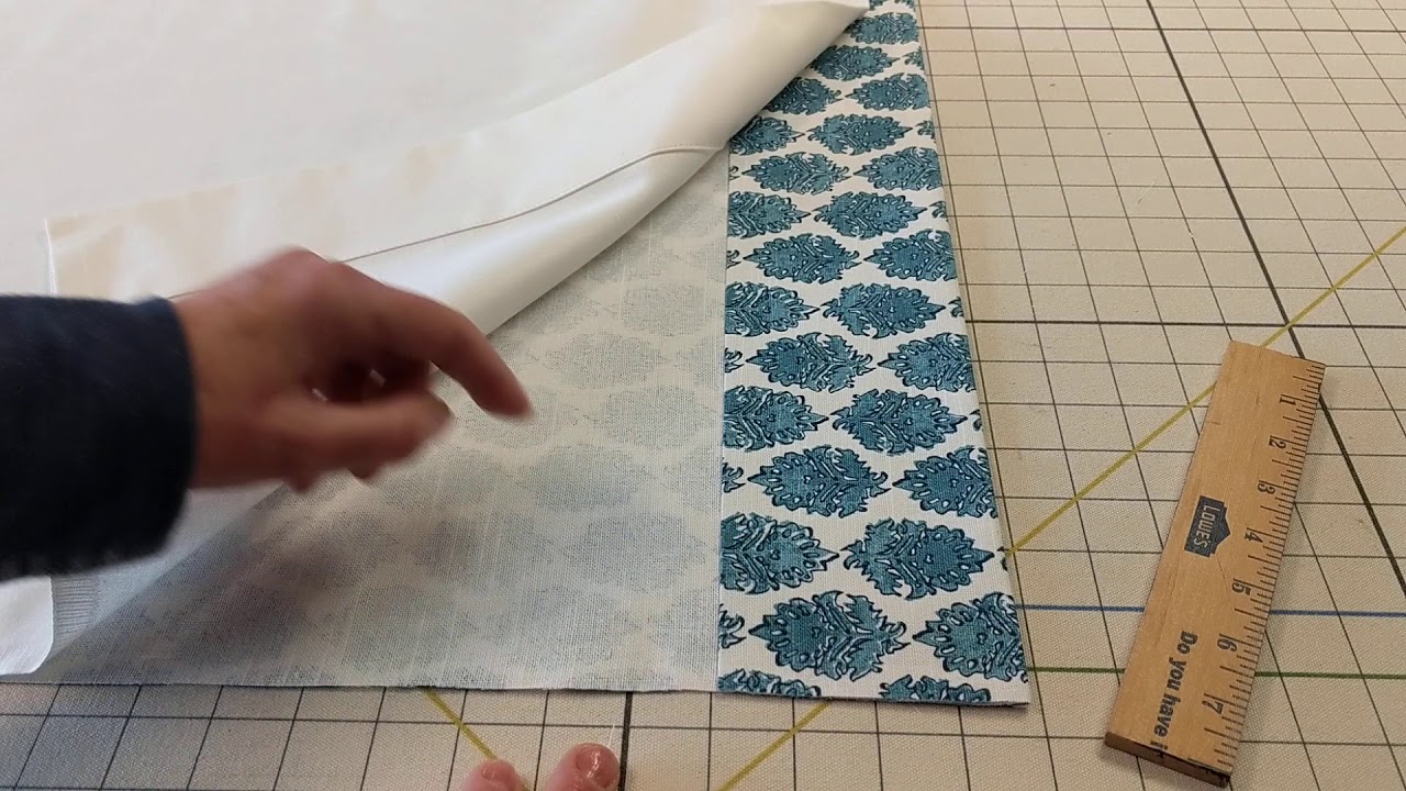 Time Saving Tips for Making Draperies: Face Fabric and Lining Hems