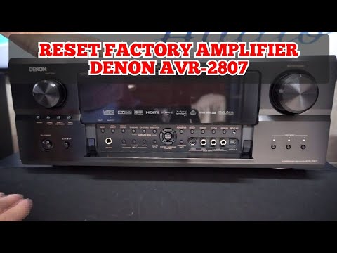 RESET FACTORY AMPLIFIER DENON AVR-2807 #Shorts