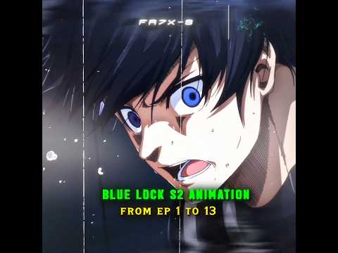 『 blue lock animation whole season vs ep 14 ☠️』#bluelock #rin #bluelockedit #sae #anime