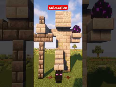 Epic minecraft statue tutorial #minecraft #tutorial #statue