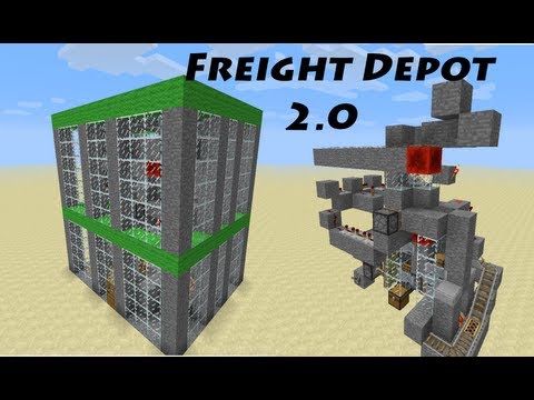 Mind-blowing Minecraft Freight Depot 2.0