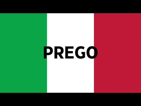 How To Say Italian Words: pronounce PREGO (You're Welcome)