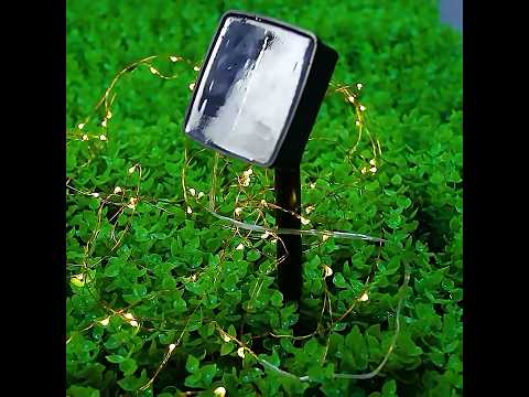 LED гірлянда новорічна SOLAR 100LED 10м колір Теплий Білий 8 режимів з димуванням