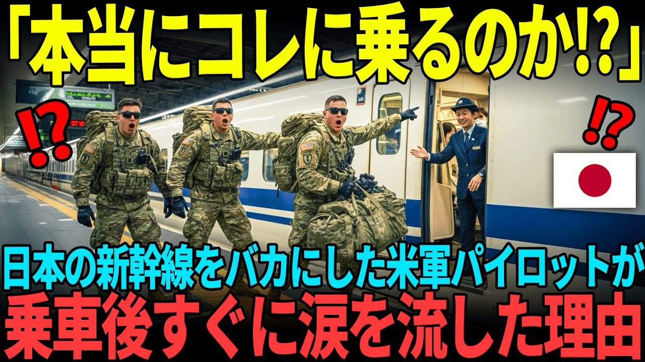 「こんなものに乗れるかよ！」プライドが高い元米軍パイロット３人が日本の新幹線をバカにした結果...【海外の反応】