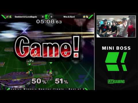 Mini Boss Doubles Winners Quarters - Dankbot & ILoveBagelz (Green) vs Wes & Byrd (Blue)