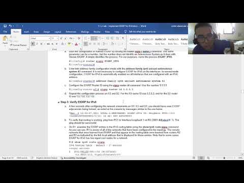 5.1.2 Lab   Implement EIGRP for IPv6