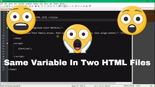 How To Use The Same Variable For Multiple HTML Files (JavaScript)