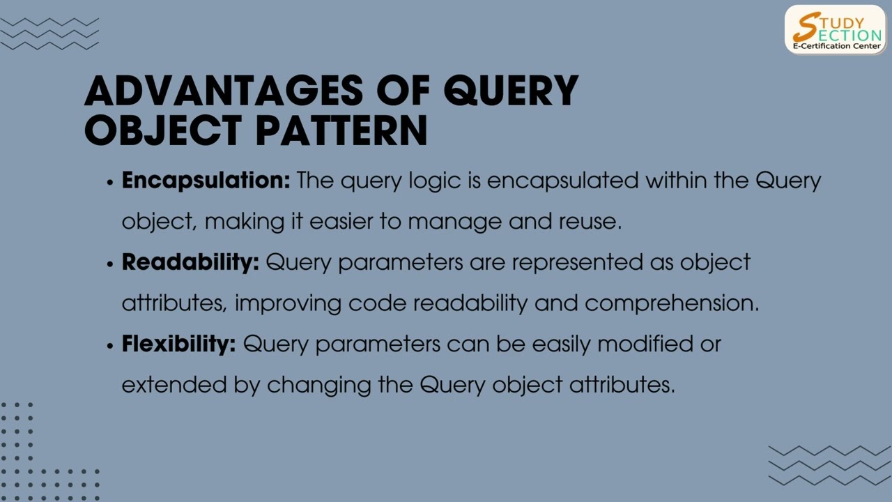 Understanding the Query Object Pattern in Python