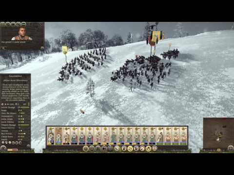 Total War : Rome 2 guy goes flying from cav charge