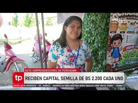 A través del proyecto Fuerza Joven, se benefició a emprendedores del municipio de Porvenir