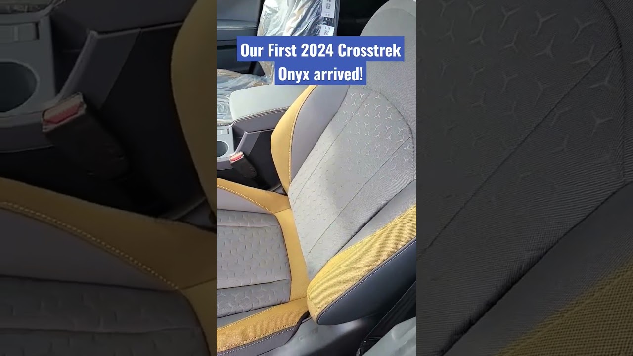 Our first 2024 Crosstrek Onyx arrived! Sapphire Blue Pearl exterior!