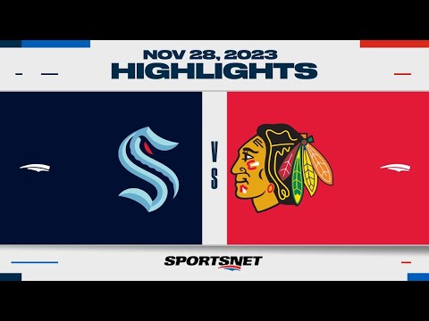 NHL Highlights | Kraken vs. Blackhawks - November 28, 2023