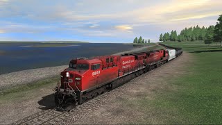 Trainz 2019 Canadian Rocky Mountains Baker Crk to West of Calgary Part 1