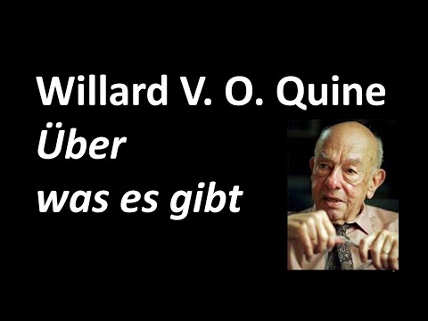 5a - Erkenntnistheorie (2020) - Willard V. O. Quine "Über was es gibt"