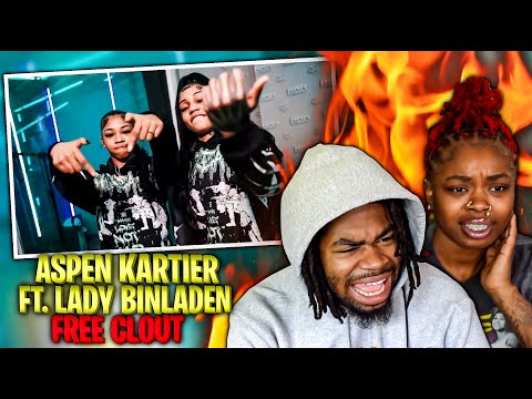 CHICAGO FEMALE YNS! Aspen Kartier ft. Lady Binladen - Free Clout (Official Video) | REACTION