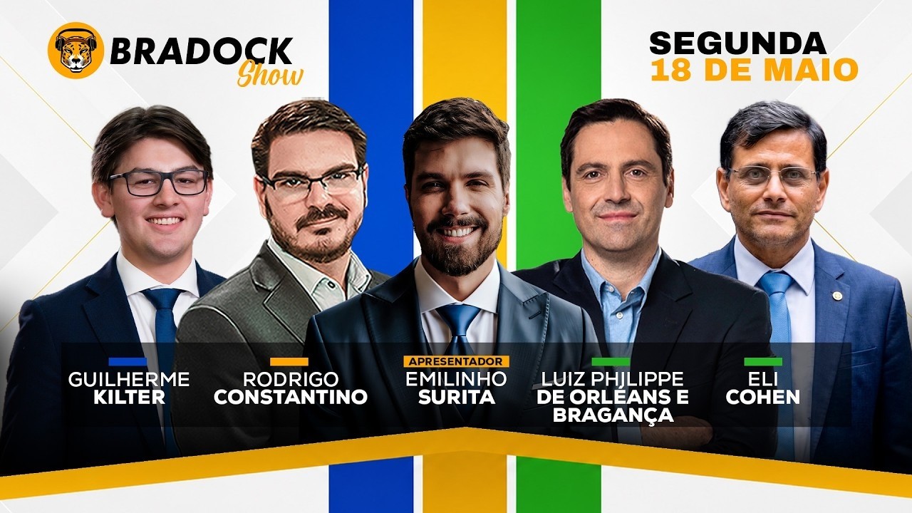 Bradock Show 18/05/26 - EMILINHO, CONSTA, LUIZ PHILIPPE, GUILHERME KILTER E ELI COHEN