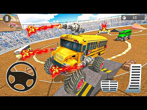 Monster School Bus Derby Destruction Crash Stunts - Android Gameplay