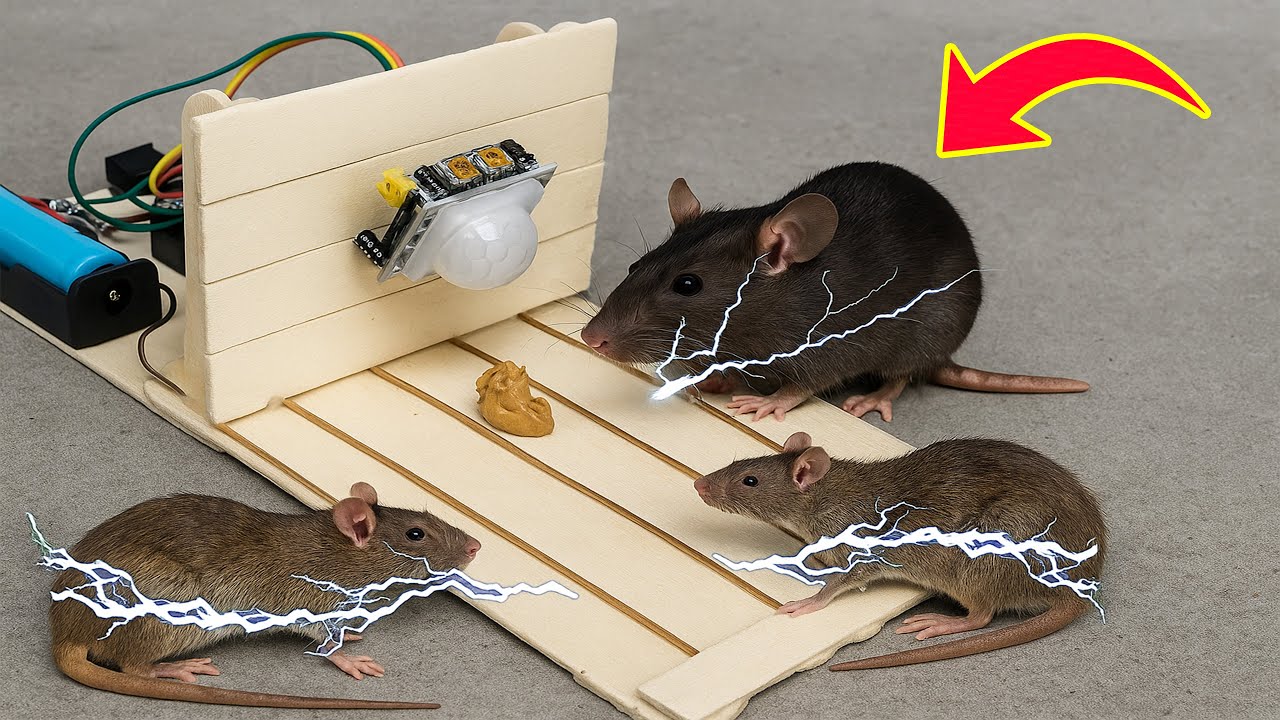 Great TOOL That Billions of People Don't Know! New Style Electric Mousetrap SHOCKS The World