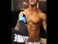 Video of a competitor getting spray tanned. By Pro Tan @chicas