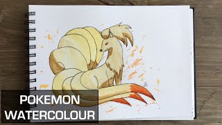 Pokemon Watercolour - Narrated Tutorial of Ninetales