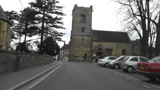 preview picture of video 'Driving Along Broad Street, Church Walk, Church Row & Abbey Road, Pershore, Worcestershire, England'