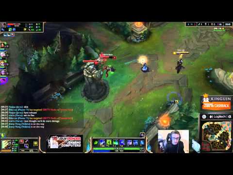 Bjergsen duo Scarra - Master Yi vs Twisted Fate Mid - League of Legends Solo Queue Stream Gameplay