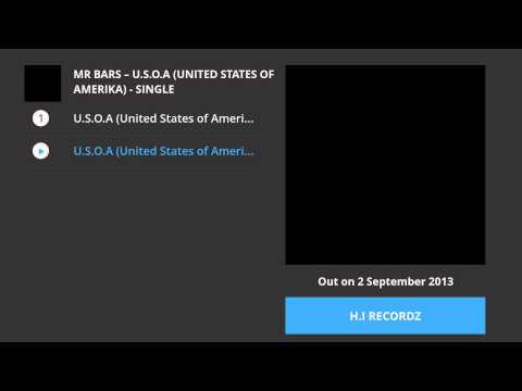 Mr Bars - U.S.O.A (United States of Amerika) - Single  Preview