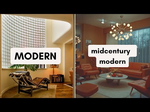 Modern vs. Midcentury Modern: What's the difference?  Architecture & Design 101