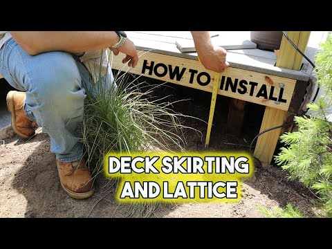 Install Deck Skirting and Lattice | How To
