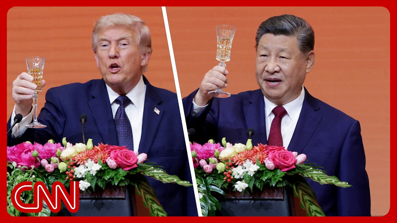 Live: Trump & Xi toast each other at state banquet