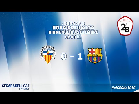 RESUM CE SABADELL 0 - 1 FC BARCELONA 'B'