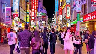 渋谷、本気出しすぎ。桜×爆音×ネオンの電脳カオス｜4K Night Walk Tokyo 2026