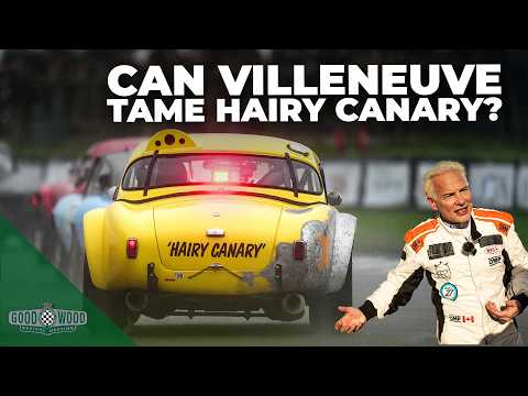 F1 Champion makes Goodwood racing debut | Can Villeneuve tame raucous Shelby Cobra?