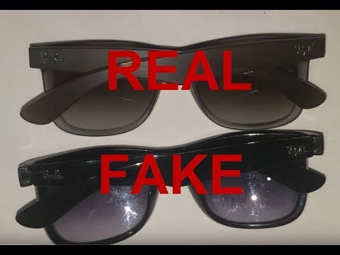 Real vs. Fake Ray Ban Justin. How to spot fake Ray Bans