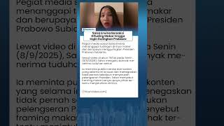 Reaksi Keras Salsa Erwina Bantah Tudingan Makar hingga Upaya Lengserkan Prabowo