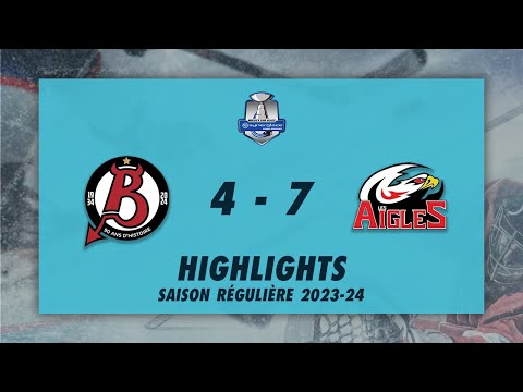 Diables Rouges de Briançon 4-7 Aigles de Nice - Highlights - Synerglace Ligue Magnus 2023/24
