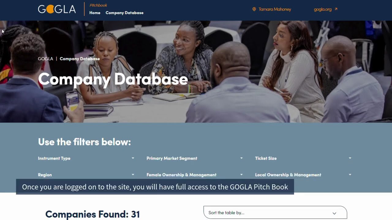 How can investors use the GOGLA Pitchbook?
