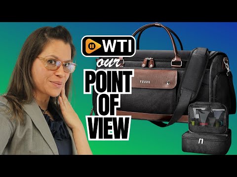 Convertible Garment Bag for Travel - 50L Leather Carry on Duffel Bag for Men Women with Shoe Compartment & 2 Storage Pouches | 2 in 1 Hanging Suitcase for Wrinkle-Free Travel - WTI product video review