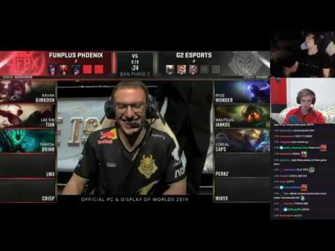 LS and Nemesis commentate FPX vs G2 - Game 3 - Finals, Worlds 2019