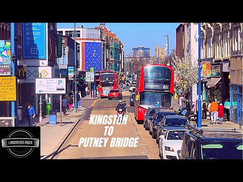 LONDON 4K Bus 85 a ride in between properties for millions of £