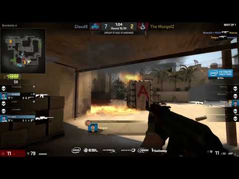 Tsogoo 1v4 Clutch - Cloud9 vs The Mongolz - IEM Oakland 2017