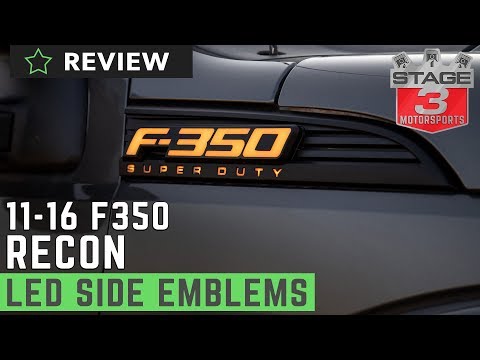 Recon Illuminated F350 Side Emblems Review