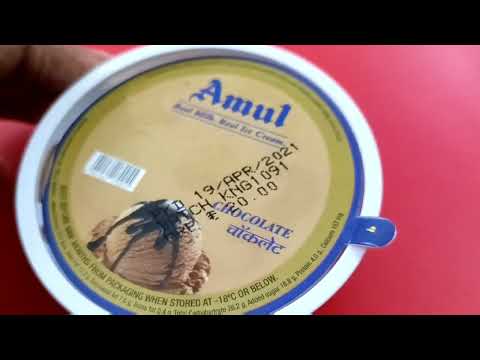 #Amul Chocolate Ice Cream Cup Unboxing N.C - 100 ml, M.R.P - 20