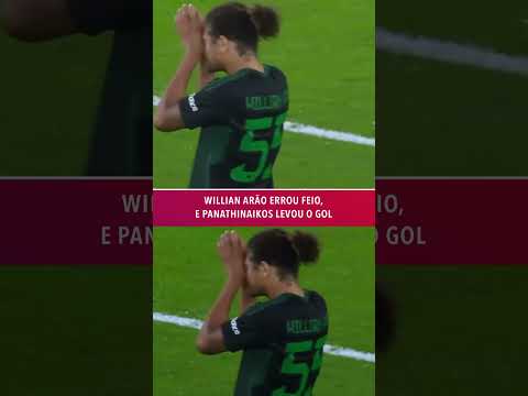 Willian Arão vacilou e 'entregou o ouro' na Europa League #shorts