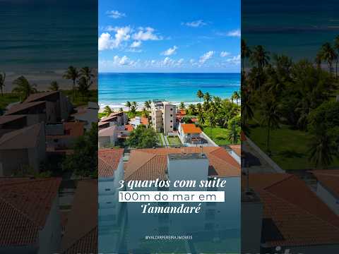 OLHA ESSE 3 QUARTOS A POUCOS PASSOS DO MAR NA PRAIA DE TAMANDARÉ EM PERNAMBUCO - R$ 850 MIL (VENDA)
