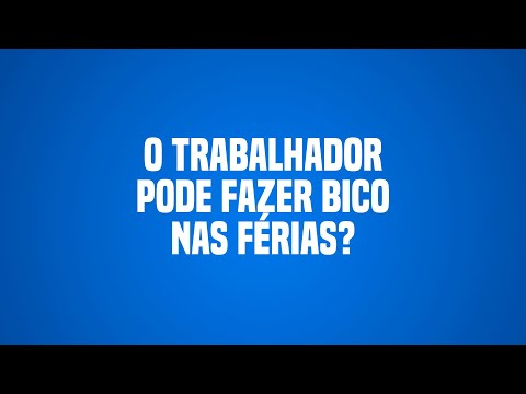 O trabalhador pode fazer bico nas férias? #advogado #trabalho #emprego #ferias