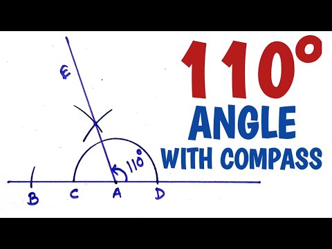 How to construct 110 degree angle with compass.........