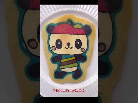 Shorts - Cartoon Panda , Sanrio Characters, Pandapple, Pancake Art I Rainbow Pancake Art