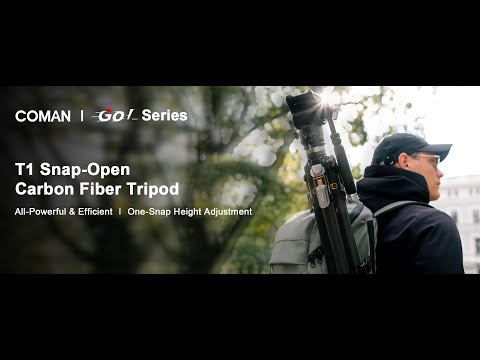 🎬 Elevate your filmmaking with the all-new #COMAN T1 Snap-Open Carbon Fiber Tripod!#snapopentripod